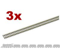 N gauge flexible wooden sleeper track (nickel silver rail) Peco SL-300 - 914mm