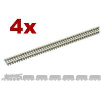 N gauge flexible wooden sleeper track (nickel silver rail) Peco SL-300 - 914mm
