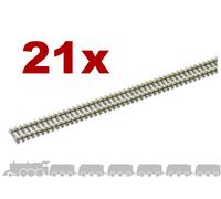N gauge flexible wooden sleeper track (nickel silver rail) Peco SL-300 - 914mm