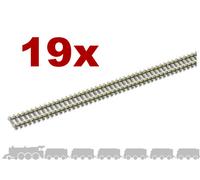 N gauge flexible wooden sleeper track (nickel silver rail) Peco SL-300 - 914mm