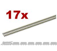 N gauge flexible wooden sleeper track (nickel silver rail) Peco SL-300 - 914mm