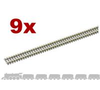 N gauge flexible wooden sleeper track (nickel silver rail) Peco SL-300 - 914mm