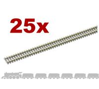 N gauge flexible wooden sleeper track (nickel silver rail) Peco SL-300 - 914mm