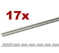 N gauge flexible wooden sleeper track (nickel silver rail) Peco SL-300F - 914mm