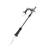 N Gauge Model Train LED Street Lamps Set of 5 1 160 Scale with Metal Construction, Suitable for 3V Power Supply and Includes Series Resistors for Transformer Connection