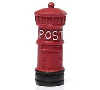 N-K PULABO Miniature Retro Postbox Craft Dollhouse Decor Garden Fairy Ornament Flower Pot Plant Home Diy Toys Red Convenient And Practical amusing