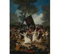 N.LANSHAN 11CT DIY Printed Cross Stitch Kit Famous Oil Painting，Funeral Pre-Printed Embroidery Set DIY Hand Needlework Art Stamped Cross Stitch Kits for Beginners 60x80cm