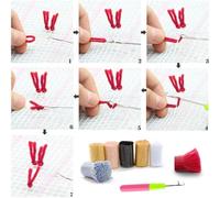 N.LANSHAN DIY Latch Hook Kit Large Rug Japanese Geisha Anime Landscape Latch Hook Rug Set Carpet Locking Set with Pre-Print，DIY 3D Craft Gift 60x90cm