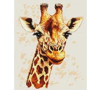 N.LANSHAN DIY Tapestry Kit Cartoon Giraffe Latch Hook Kits Fantasy Animals DIY Rug Making Craft for with Color Printed Canvas Crochet Embroidery Carpet Set Home Decor 60x90cm