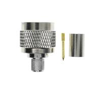 N Male Plug Crimp Solder RF Connector | For RG5 RG6 5D-FB LMR300 Cable RF Coax Wire Coaxial Cable(1-10Pcs)