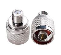 N Male Plug to F Female Jack RF Coaxial Adapter for GSM DCS 3G Repeater Booster Amplifier