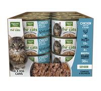 N/Menu Cat Senior Chck Sal&C Tins 18x85g