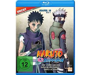 N - Naruto Shippuden - Der vierte große Shinobi Weltkrieg - Obito Uchiha/Uncut - Staffel 18.1: Folgen 593-602 [Blu-ray] [2007]