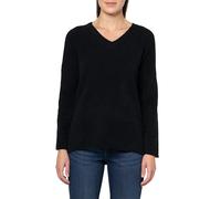 N Natori Women's Aura-Solid V Neck Top Length 26", Black, Small