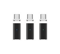 N. NETDOT Gen10 Magnetic Fast Charging USB-C to USB-C Adapter Converter Compatible with Type-c Smartphones (3 Pack Black)