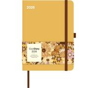 N Neumann Ray Flower Calendar 2026 - Book Calendar 16 x 22 cm with Weekly Overview, Elastic Closure Band, Pen Holder & Bag, Elegant Pocket Calendar for Work, School & Everyday Use: Cool Diary