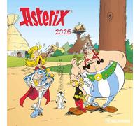 N NEUMANNVERLAGE - Asterix 2025 Brochure Calendar, 30 x 30 cm, Wall Calendar with Funny Asterix Illustrations, International Holidays and Moon Phases, Plenty of Space for Notes
