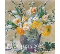 N NEUMANNVERLAGE - Bouquets 2025 Photo Art Calendar, 45 x 48 cm, Wall Calendar with Twelve Charming Flower Bouquets, Lovely Bouquets, Spiral Bound and International Calendar