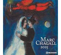 N NEUMANNVERLAGE - Marc Chagall 2025 Brochure Calendar, 30 x 30 cm, Wall Calendar with Pictures of Marc Chagall, Moon Phases, Plenty of Space for Notes and International Holidays/Calendar