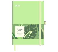 N NEUMANNVERLAGE - Matcha 2025 Cool Diary 16 x 22 cm, Weekly Calendar with Sleeve and Ribbon Bookmark, Pocket for Business Card, Annual and ... and International Calendar: Cool Diary