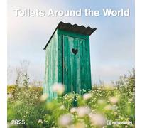 N NEUMANNVERLAGE - Toilets Around the World 2025 Brochure Calendar, 30 x 30 cm, Wall Calendar with Artistic Pictures, Moon Phases, Plenty of Space for Notes and International Holidays/Calendar
