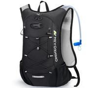 N NEVO RHINO Lightweight Hydration Backpack, Running Backpack with 2L Water Bladder, Hydro Water Daypack for Cycling Hiking Rave for Men Women