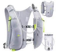 N NEVO RHINO Running Vest 5.5L, Lightweight Hydration Vest with 1.5L Water Bladder, Breathable Water Backpack for Hiking Running Cycling for Women and Men