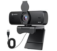 N newline 4k Webcam for PC Camera with Microphone, 12 Megapixel, 30FPS, New Upgraded Autofocus, Light Correction, Noise-Canceling Mic, Privacy Cover, USB HD Webcam for Laptop Mac Streaming Gaming