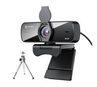 N newline 4k webcam for pc with 2 Microphones and Metall Tripod, Auto Focus, Light Correction, Noise Cancellation, with Privacy Shutter, USB UHD Webcam for laptop Mac Desktop Skype Streaming