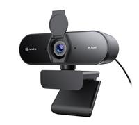 N newline 4K Webcam for PC with Fast Autofocus, Dual Microphones and Clear Audio, 4K 30FPS and 1080P 60FPS, USB Plug and Play Streaming Camera with Auto Light Correction, for Zoom and Teams