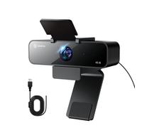 N newline 4k Webcam for PC with Microphone, 3 AI Modes, 2 Gesture Controls, 95° Wide Angle, 5x Digital Zoom, Auto Focus USB Ultra HD Streaming Camera for Laptop, Video Call, Teams, Gaming