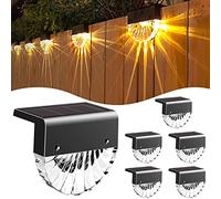 N NORA TWIPS Solar Lights for Outdoors, Waterproof Solar Lamp for Garden Decoration, Pack of 6 LED Garden Lights for Patio, Garden, Steps and Stairs, 2 Modes LED Warm White/Colour Changing Lighting