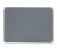 Nobo Premium Plus Felt Notice Board 600 x 450mm Grey 1915194