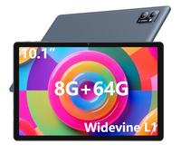 N-one Android Tablet, 10.1 inch HD IPS Screen 8GB RAM 64GB ROM & 1TB Expansion, Npad Y1 with Widevine L1 6H Battery for Stream Video Reading Student & Gift