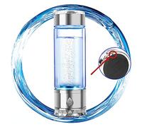 N.P Hydrogen Water Bottle Generator with Dual Chamber,PEM and SPE Technology,Up to 1700PPB,Portable Hydrogen Water Maker,Hydrogen Water Machine,New Technology Glass