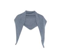 N.Peal bird's eye-knit scarf - Blue One Size
