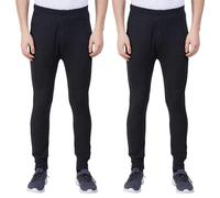 N R TEXTILES Mens 2 Pack Thermal Long Johns Trousers Warm Underwear Baselayer Bottoms (Charcoal, XXL)