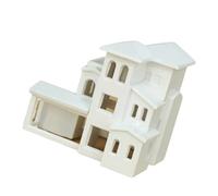 N Scale 1:500 Villas House Assembled Model Miniature Architectural Building Model Outland Realisms Scene Diys Painting Outland Model for Diys Sand Table