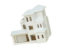 N Scale 1:500 Villas House Assembled Model Miniature Architectural Building Outland Realisms Scene Diys Painting Sand Table Scene Building