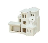 N Scale 1:800 Villas House Assembled Model Miniature Architectural Building Model Outland Realisms Scene Diys Painting Sand Table Scene Building