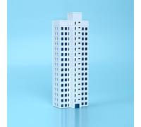 N Scale Building Model Kit 1:150 ABS Plastic DIY Apartment Office Structure for Train Railroad Layout Sand Table Scene Architecture Hobby G01-G08 Options(G05)