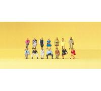 N scale Passengers Seated (14) Figure Set Preiser 79199