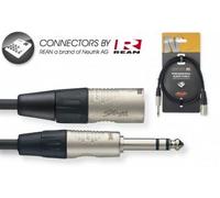 N-Series Male XLR - Stereo 1/4" Jack Cable