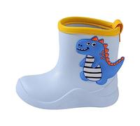 N Shoe Kids Children Rain Boots Boys Girls Baby Dinosaur Rain Shoes Non Slip Rubber Boots (Blue, 12 Little Child)