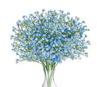 N&T NIETING Gypsophila Artificial Flowers, 10Pcs Baby Breath Flowers,Blue