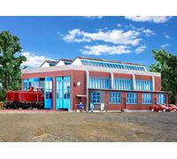 N Three track engine shed