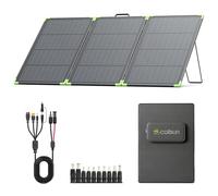 N-Type 16BB 200W Portable Bifacial Solar Panel, Callsun Foldable Monocrystalline Solar Panel for Portable Power Station, Ideal for Camping, Outdoor, Garden, Balcony, Living Room
