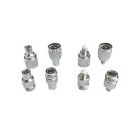 N-type to FME male female straight connector L16 coaxial adapter brass nickel plated copper(N female to FME male-1pcs)