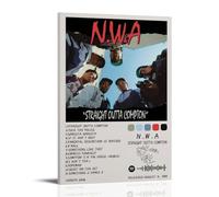 N.W.A Straight Outta ComptonPosters for Bedroom Aesthetic Poster Decorative Painting Canvas Wall Art Living Room Posters Bedroom Painting Wall Art DecorFrame-style16x24inch(40x60cm)