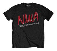 N.W.A Unisex T-Shirt Straight Outta Compton Black (L)